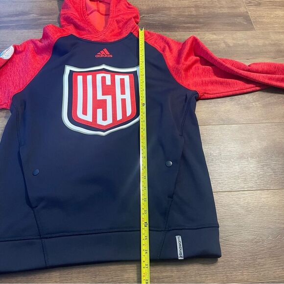 Adidas Team USA Hoodie Size Small World Cup of Ice Hockey Sweatshirt Olympics - Picture 7 of 10